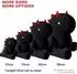 LuxusKollektion Dinosaurier Kuscheltier Kissen kawaii, schwarz, 45cm