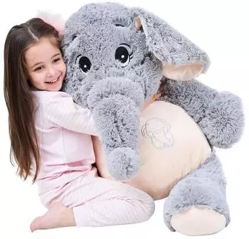 Gerster Elefant Kuscheltier grau 100cm