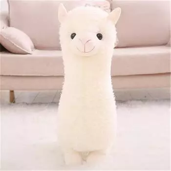 LuxusKollektion Alpaka Kuscheltier wei&szlig;, 38cm