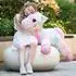LuxusKollektion Einhorn Kuscheltier XXL, rosa, 110cm