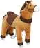 AIYAPLAY Spielpferd zum Reiten mit Sattel Rollen, 75 cm
