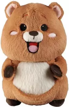 Heinrich Bauer Freundlicher Quokka Kuscheltier mit Bauchtasche, 25 cm