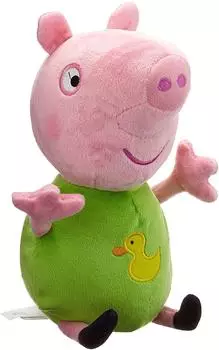 Jazwares Peppa Wutz Pl&uuml;schfigur Fr&uuml;hlingszeit (20cm) George
