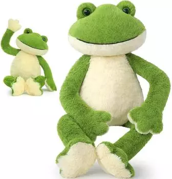 Gerster Frosch Kuscheltier XXL, 60cm, gr&uuml;n