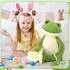 Gerster Frosch Kuscheltier XXL, 60cm, grün