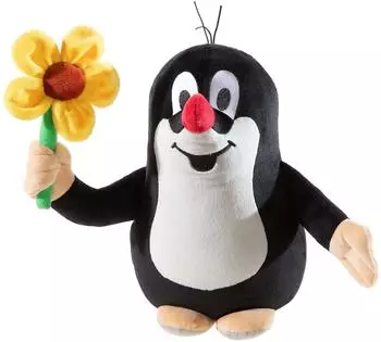 Heunec Kleiner Maulwurf Pl&uuml;schfigur mit Blume 30cm (632967)