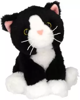 Depesche TOPModel Pl&uuml;schkatze Mochi schwarz-wei&szlig;, 16cm (14423)