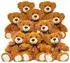 LuxusKollektion Teddybär Plüschtier braun 13,5 Zoll (10er-Pack)