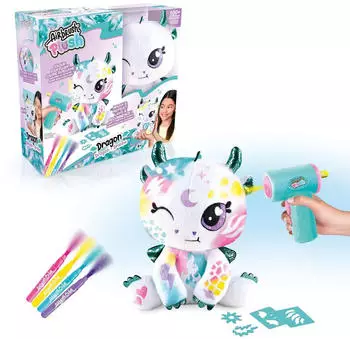 Canal Toys Airbrush Plush Drache 20cm Pl&uuml;schtier zum Selbermachen (AIR 085)