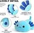 LuxusKollektion Axolotl Kuscheltier Kissen blau, 33cm