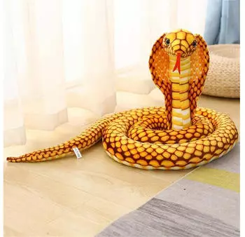 LuxusKollektion Schlangen Kuscheltier 170cm, gelb