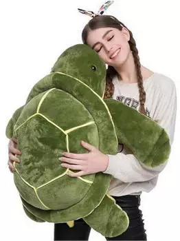 LuxusKollektion Schildkr&ouml;te Kuscheltier gr&uuml;n 40cm