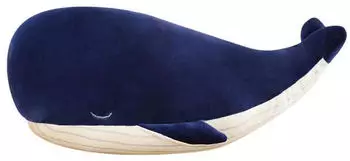 Gerster Wal Kuscheltier blau, 45cm