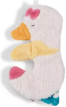 NICI Knistertier Gans Gilli auf Header Karte, 14 cm