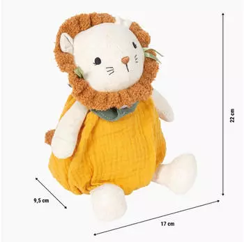 Small Foot Design Kuscheltier „Little Lion" aus Musselin