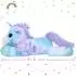 LuxusKollektion Einhorn Plüschtier XXL 80cm, bunt-blau/lila