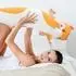 LuxusKollektion Katze Plüschtier lang, orange, 110cm