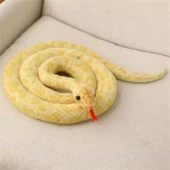 LuxusKollektion Pl&uuml;schschlange 200cm, gelb gefleckt