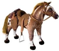 Stehpferd HEUNEC "Cowboy-Pferd stehend", braun (braun, wei&szlig;), Stehtiere,