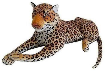 TE-Trend Leopard sitzend Wildtier Steppe Plüsch Kuscheltier 80 cm Länge