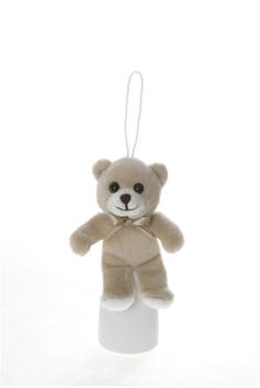Heinrich Bauer Tiere mit Herz - Glücksbärchen,12cm mit Schleife (12024)