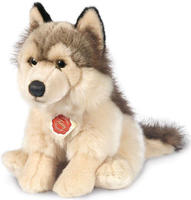 Teddy Hermann Kuscheltier "Wolf sitzend, 29 cm" zum Teil aus recyceltem Material