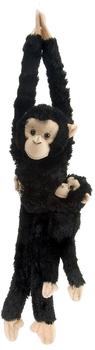 Wild Republic H&auml;ngender Affe - Schimpanse Mama mit Baby 51 cm