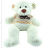Sweety-Toys 5376 Riesen Teddybär 120 cm beige, Stickerei LOVE YOU, Love Teddy,