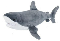 Wild Republic 22485, Wild Republic Great White Shark Cuddlekins Plush Grau Grey