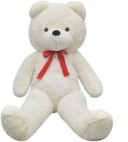vidaXL Weicher XXL-Pl&uuml;sch-Teddyb&auml;r Wei&szlig; 135 cm