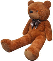 vidaXL Teddyb&auml;r Kuscheltier Pl&uuml;sch Braun 242 cm