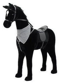 Sweety-Toys Stehpferd schwarz 110 cm