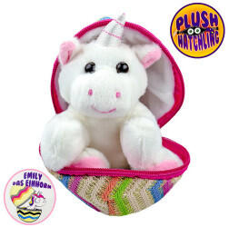 Kögler Emily, Mini Einhorn aus Plüsch im Ei 13 cm