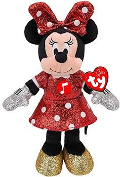 Ty Disney - Minnie Mouse Sparkle 15 cm sitzend mit Lachen (41266)