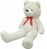vidaXL Weicher XXL-Pl&uuml;sch-Teddyb&auml;r Wei&szlig; 85 cm