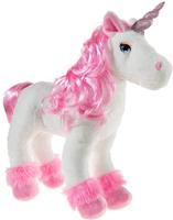 Heunec 353077, Heunec EINHORN mit Puppenhaar (14 cm) (353077) Weiss