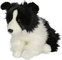 Border Collie schwarz wei&szlig; 31 cm Kuscheltier Uni-Toys - Schwarz