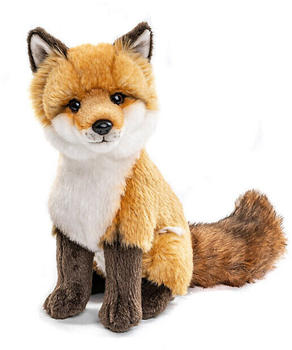 UNI-TOYS Rotfuchs 27cm braun/weiß