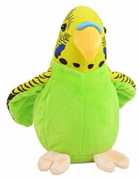 Kögler Wellensittich Labertier Plüsch BONITA mit Wackelkopf (75655)