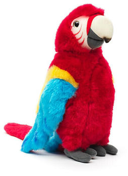 UNI-TOYS Papagei 28cm blau/rot