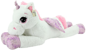 Sweety-Toys XXL Einhorn Pegasus (130 cm) weiß