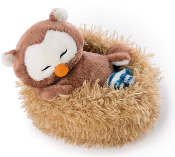NICI Eule Oscar 12cm schlafend im Nest