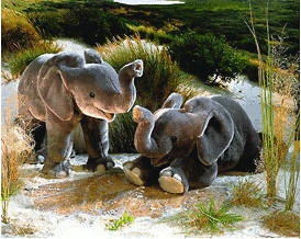 Kösener Elefantenbaby stehend 40 cm