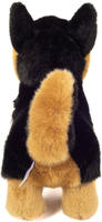 Teddy Hermann Kuscheltier "Sch&auml;ferhund stehend schwarz/braun, 23 cm" zum Teil aus