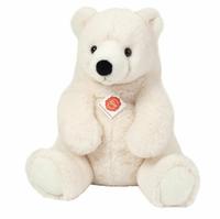 Teddy Hermann Kuscheltier "Eisb&auml;r sitzend wei&szlig;, 35 cm"
