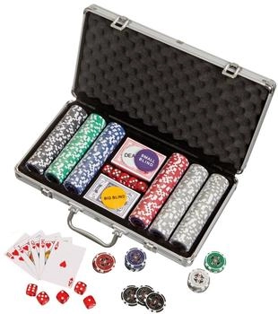 Philos-Spiele Pokerkoffer 300 Pokerchips in Aluminiumkoffer (ML20262)