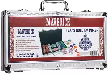 Maverick Texas Hold'em Poker-Set, 300 Chips, Aluminiumkoffer (130012774)