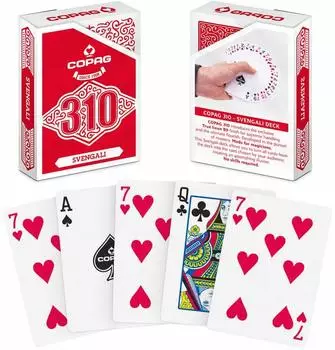 Copag 310 Svengali Spielkarten, rot (COPAG 310 SVENGALI)