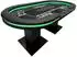Home Deluxe Straight Flush LED-Pokertisch-Set mit Stühlen und Pokerkoffer, 213x106cm, 9 Personen