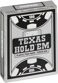 ASS Altenburger Texas Hold'Em Silver Peek Index Spielkarten, schwarz (104008324)